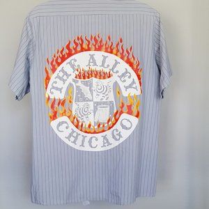 THE ALLEY CHICAGO Work Shirt Unisex S/S With Embellishments L@@K